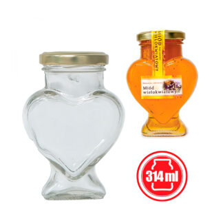 Банка для меда Сердце 314 мл (15 шт.)