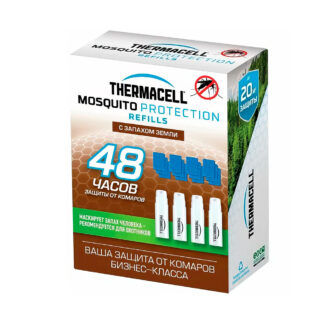 Запасной набор ThermaCell - 4 газовых картриджа и 12 пластин с запахом земли